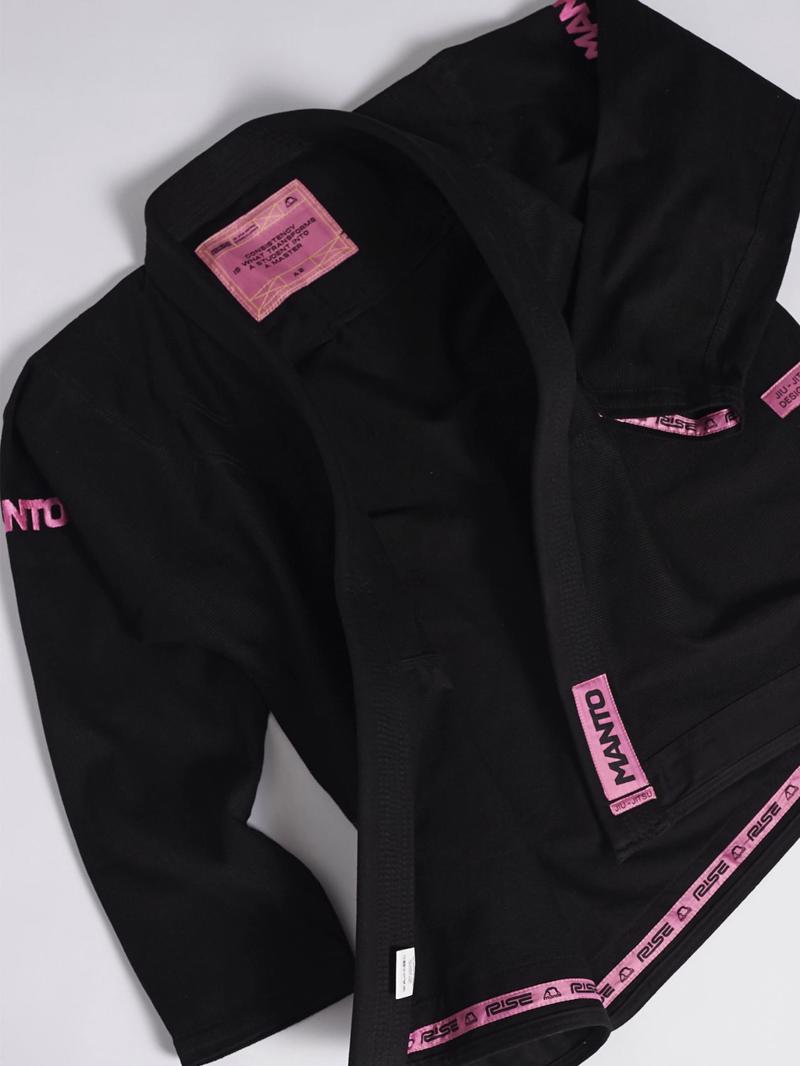 MANTO 'RISE 2' BJJ GI -BLACK/pink